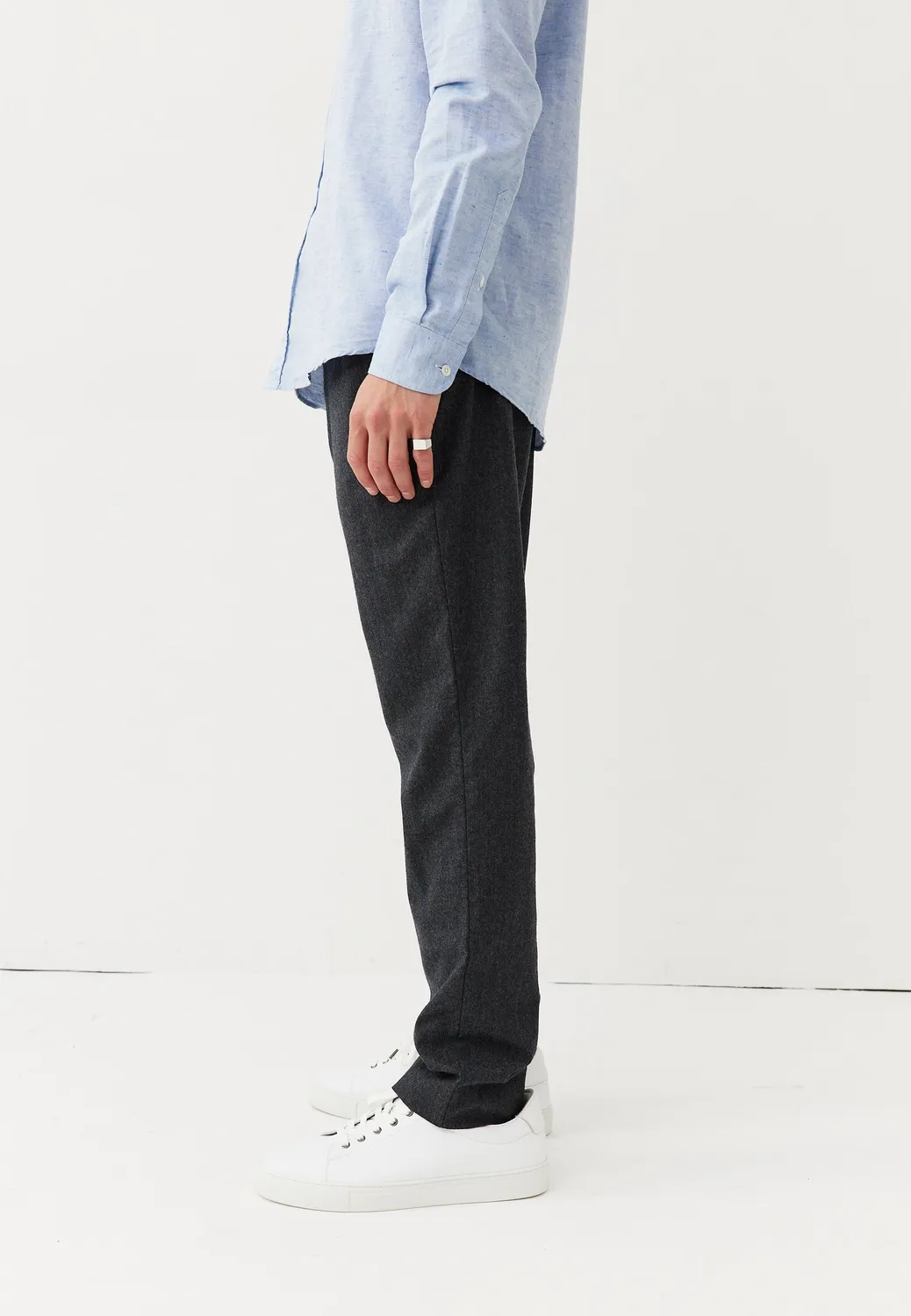 Loom Le pantalon en flanelle homme laine