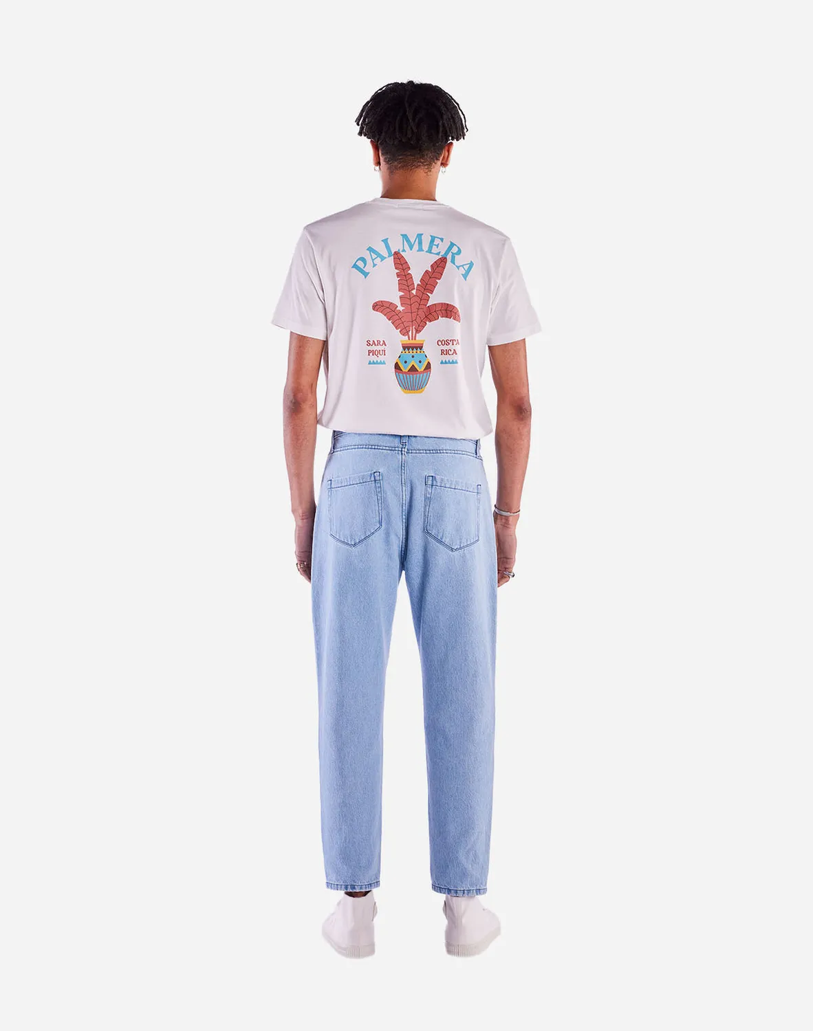 Olow Jacquot pantalon denim clair coupe droite