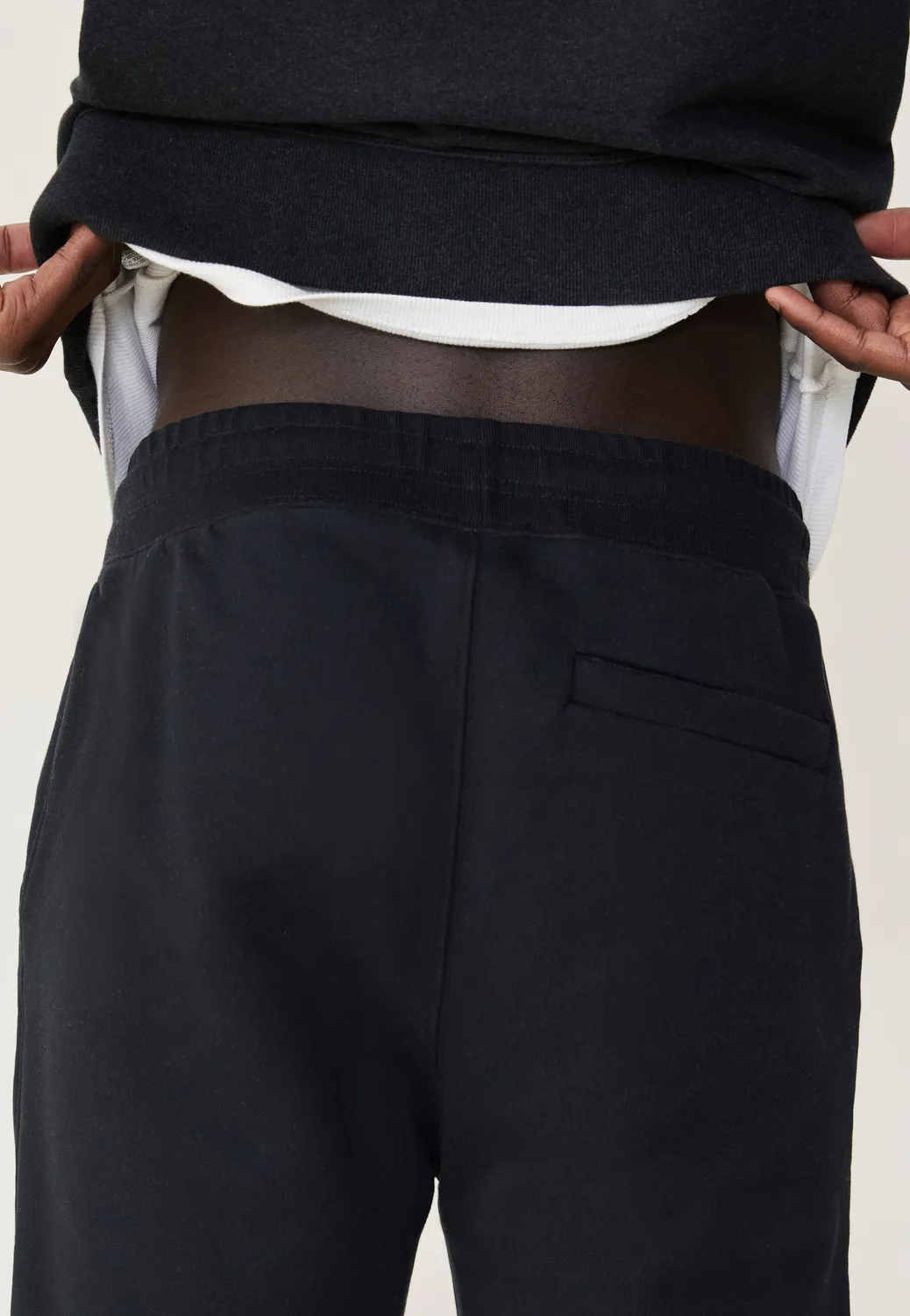 Loom Le jogging jogging noir M coton bio zippé