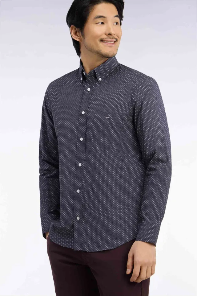 Eden Park Legend Rugby chemise grise micromotifs