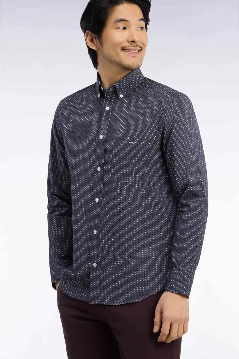 Eden Park Legend Rugby chemise grise micromotifs