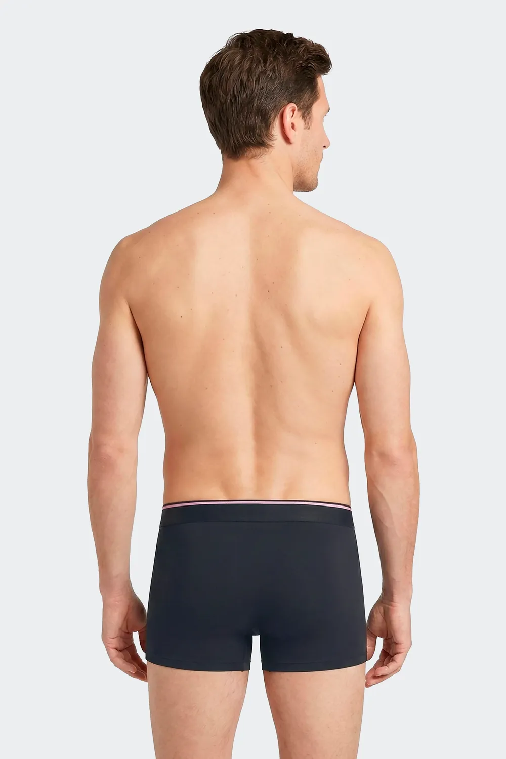 Eden Park lot de 2 boxers coton stretch marine et noir