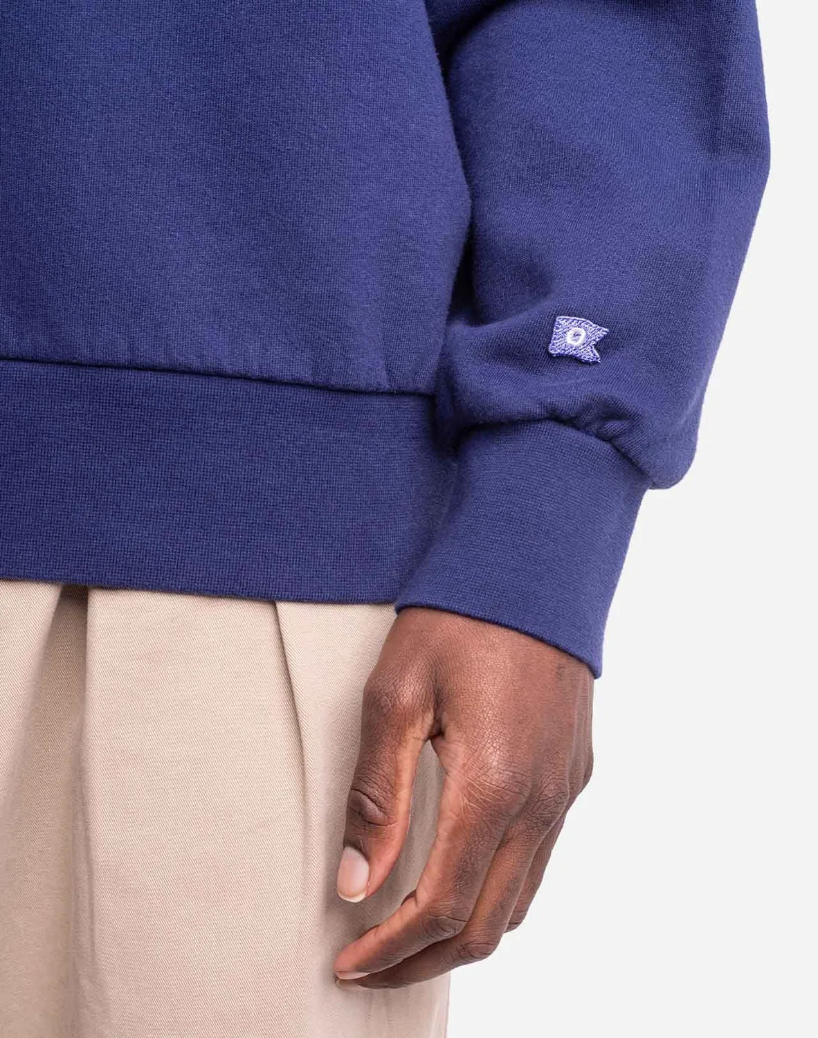 OLOW Bally sweat bleu outremer col boutonné