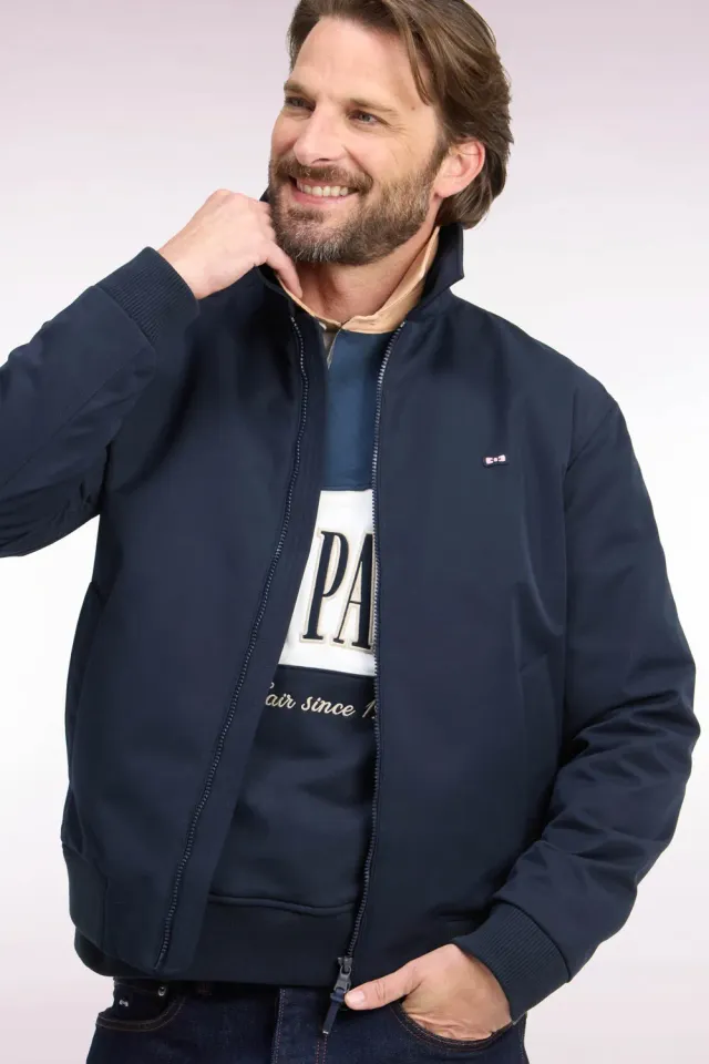 Eden Park Legend Rugby blouson nylon marine coupe droite