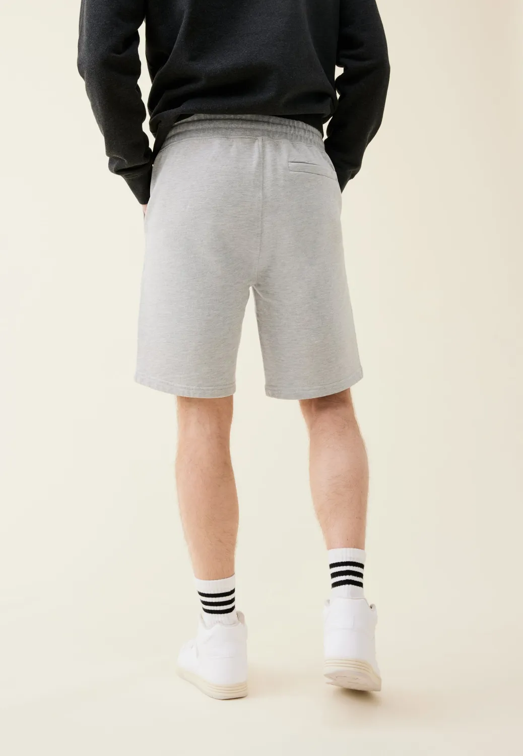 Loom short molleton coton bio gris clair