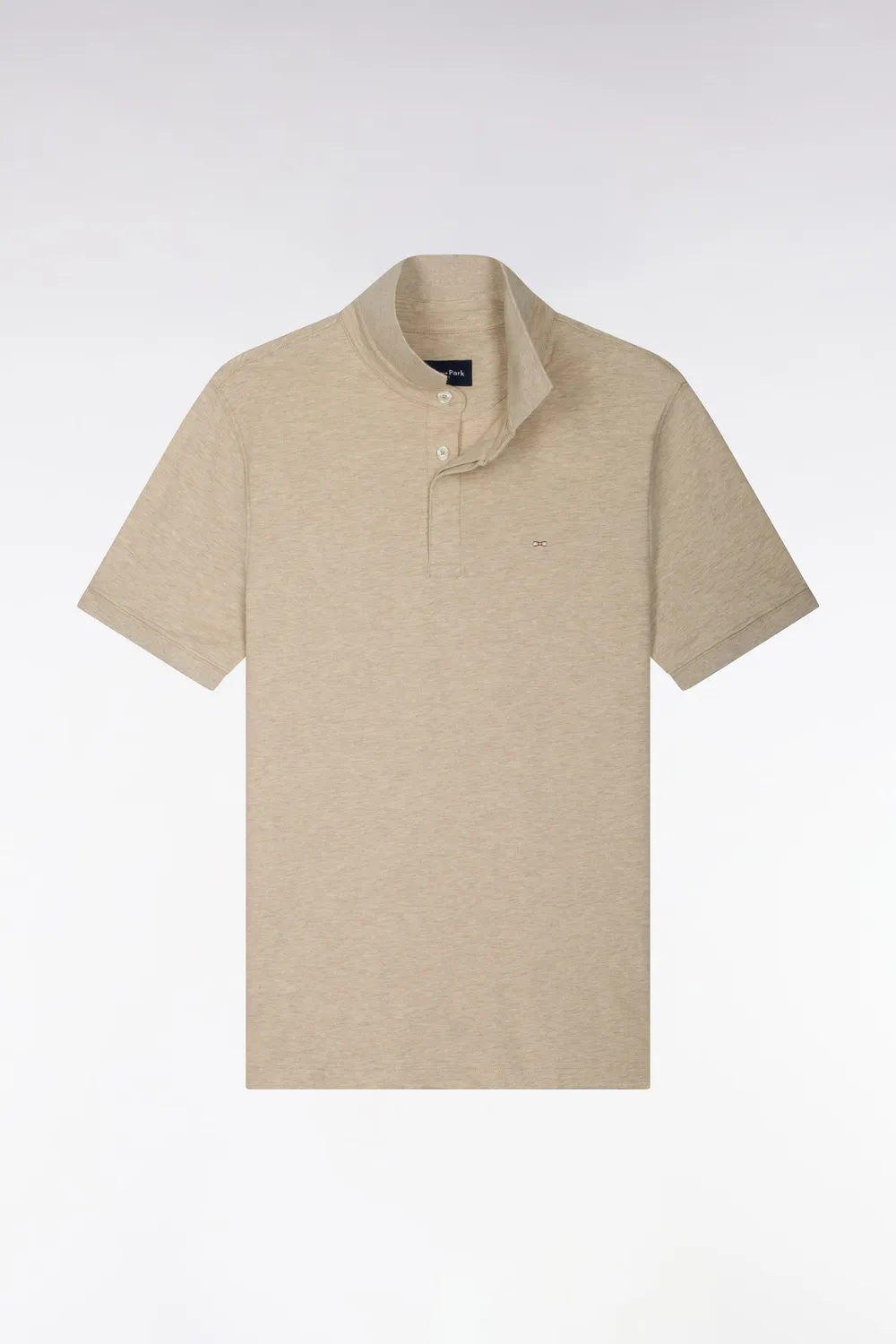 Eden Park polo beige ajusté stretch
