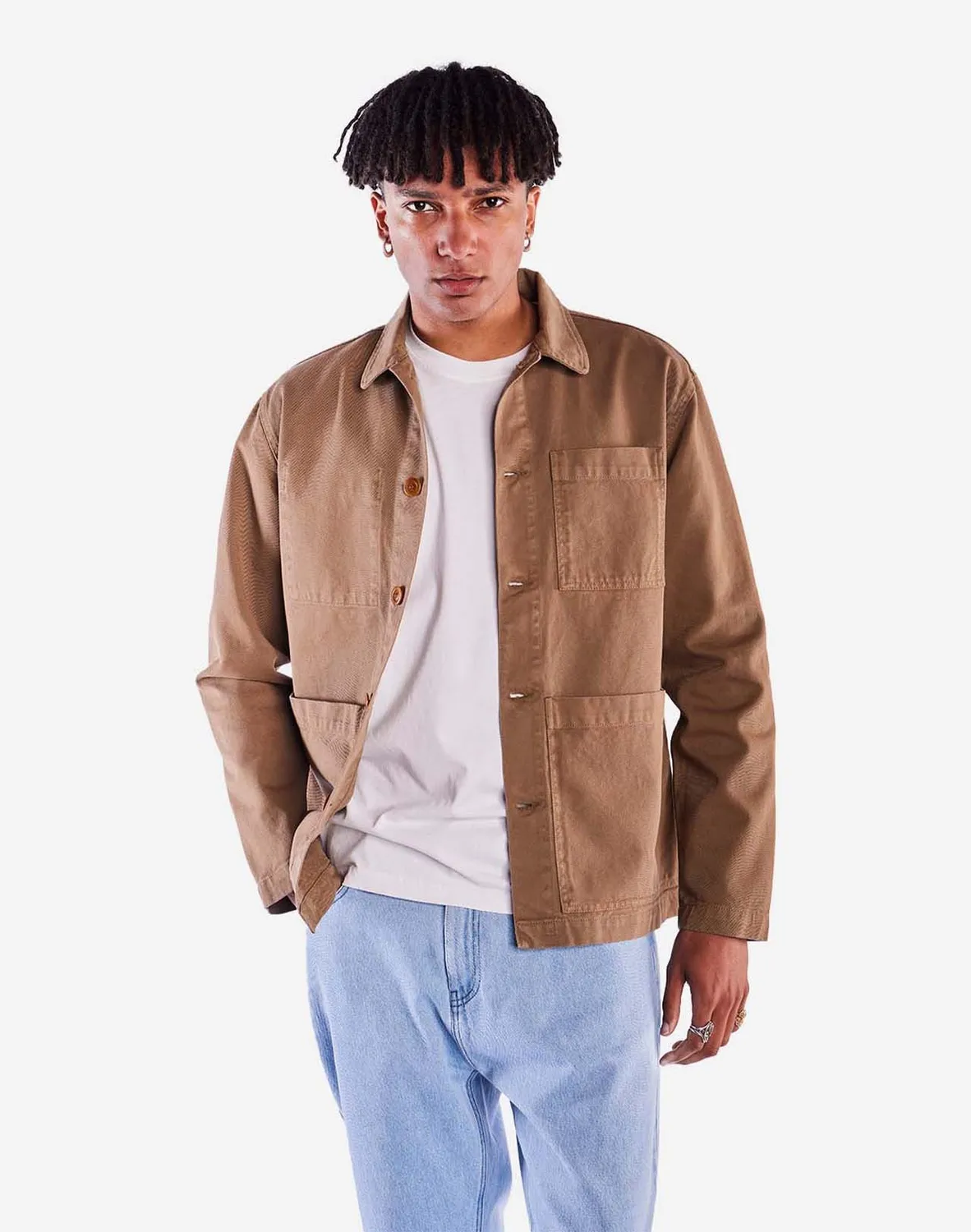 OLOW Chucalescu veste taupe à larges poches