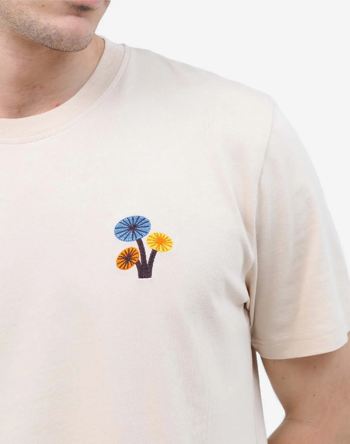 OLOW Ecosystem t-shirt homme crème coton bio