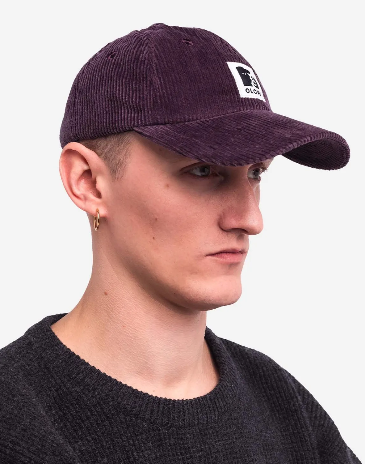 OLOW Stanton casquette six panels velours prune