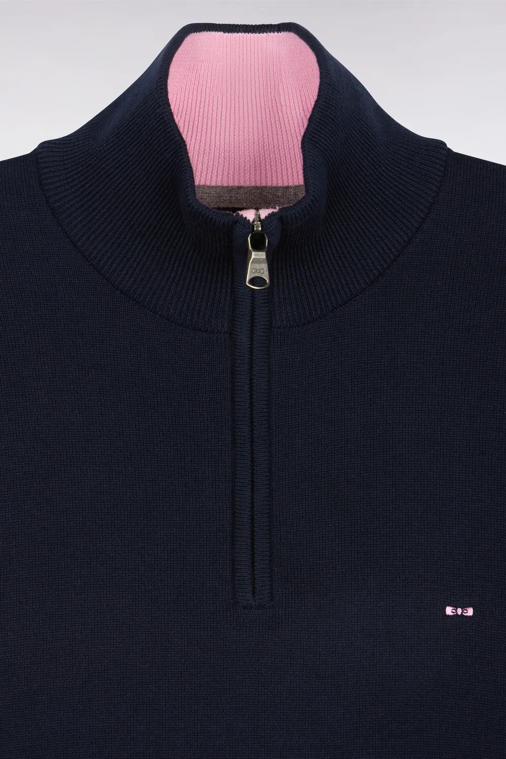 Eden Park pull col camionneur coton bleu marine homme