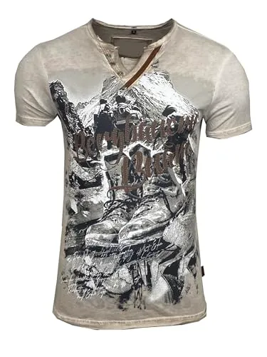 Subliminal Mode BX129 t-shirt homme taille S montagne délavé