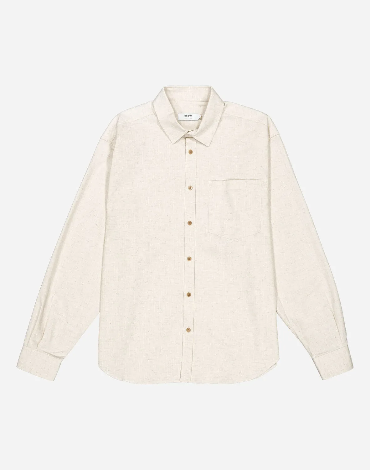 OLOW Nago chemise homme écru lin coton