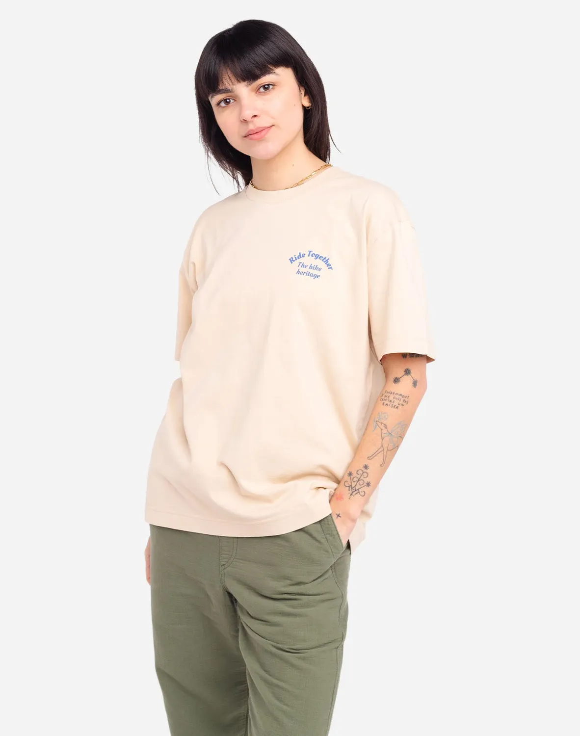OLOW Héritage t-shirt ample crème bio