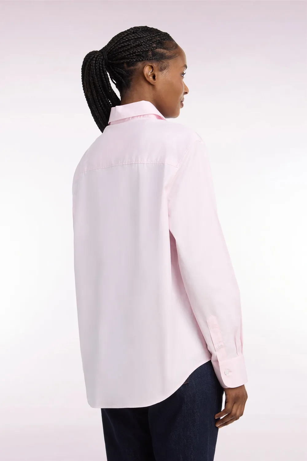 Eden Park Club Classique chemise femme rose coupe décontractée
