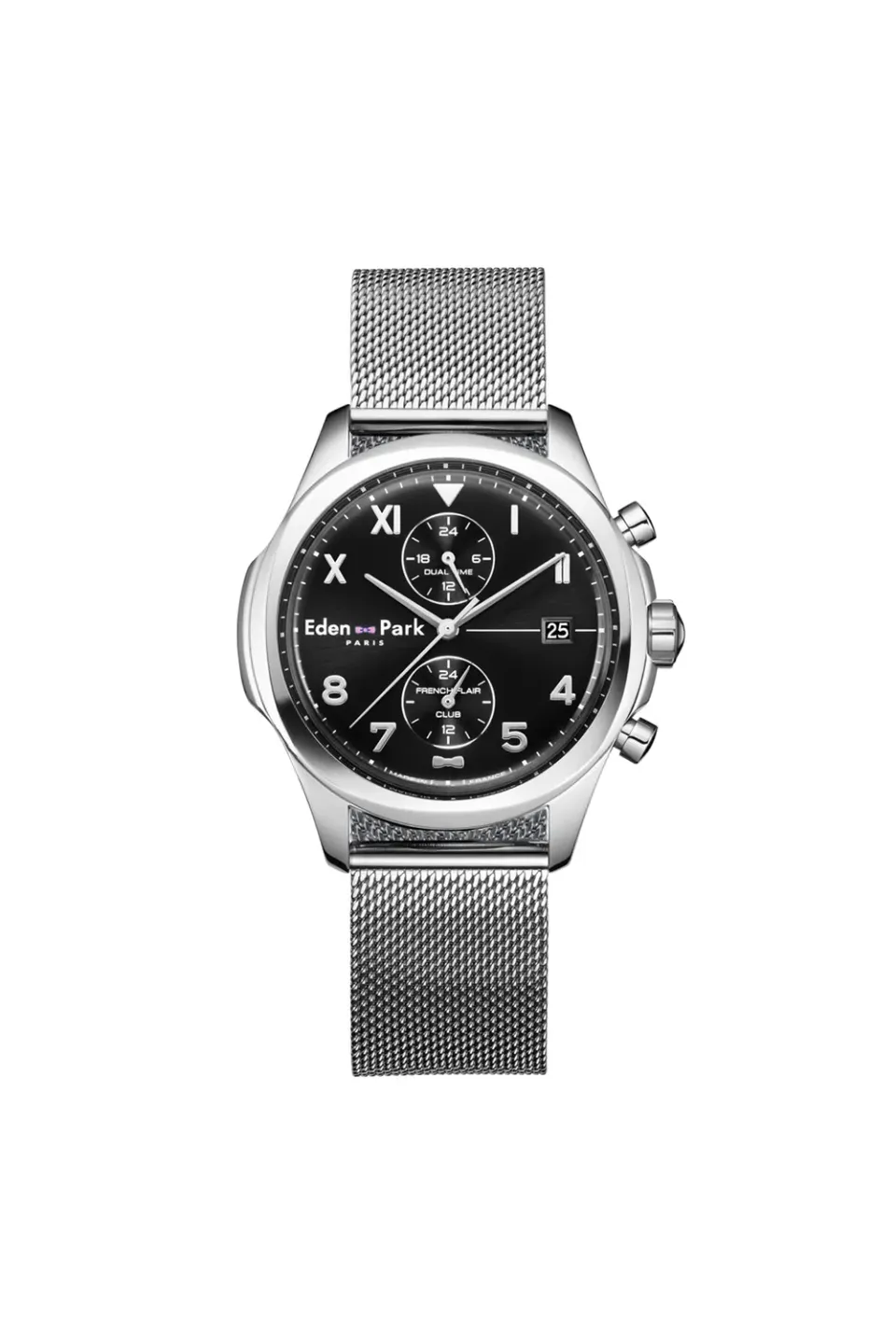 Eden Park French Flair montre Dual Time acier noir