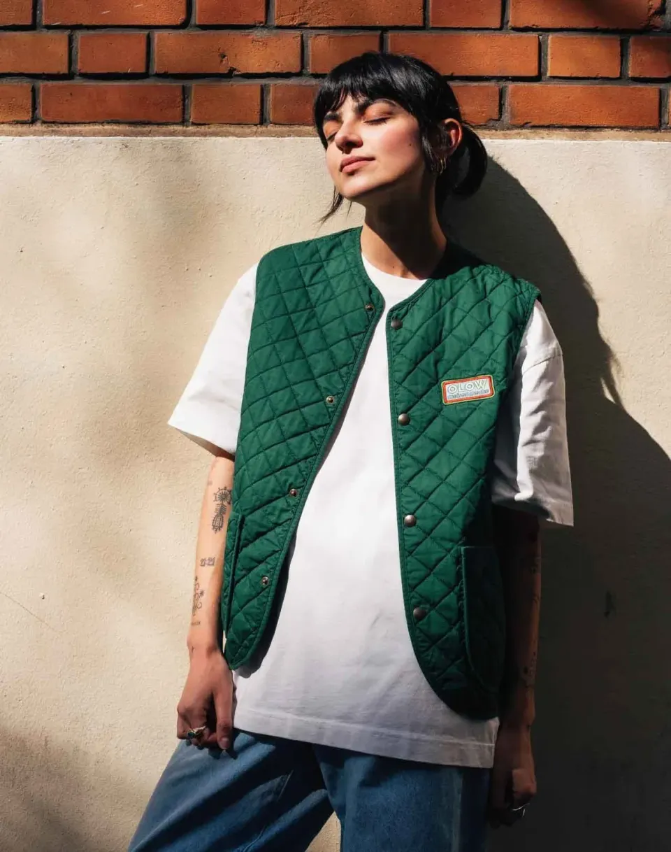 OLOW Vague à l'âme gilet sans manches vert