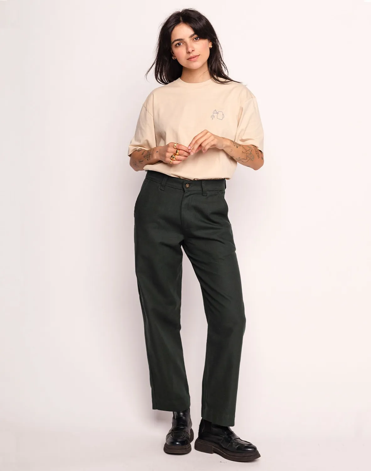 OLOW Chuck pantalon vert mélèze workwear 390 g