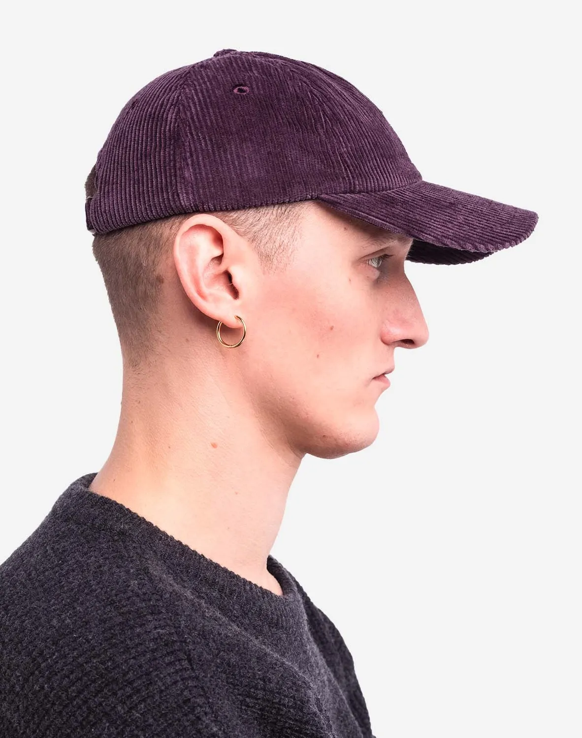 OLOW Stanton casquette six panels velours prune