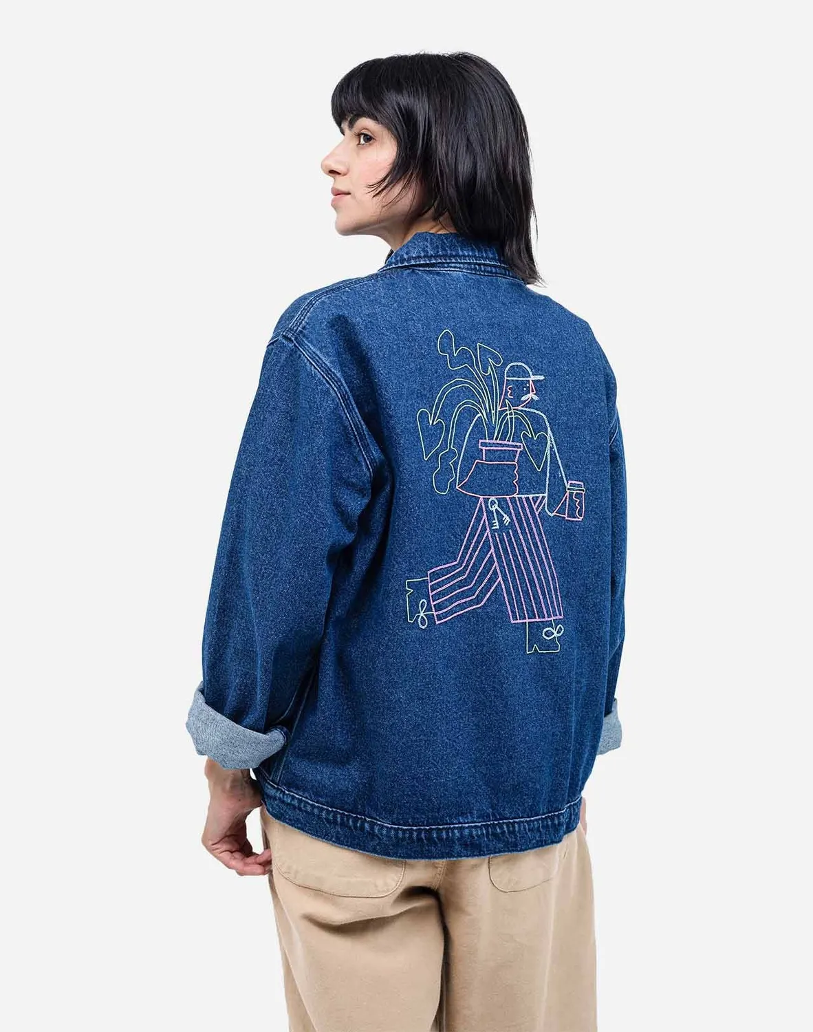 Olow Hekinan Market veste jean bleu coton bio