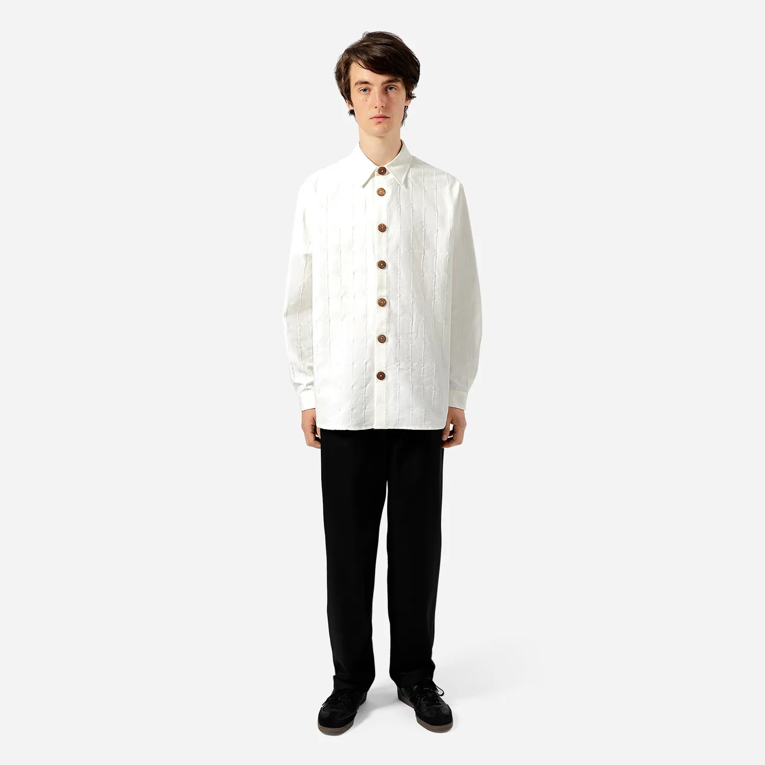 Labrum White Jacquard Monogram chemise homme blanche jacquard