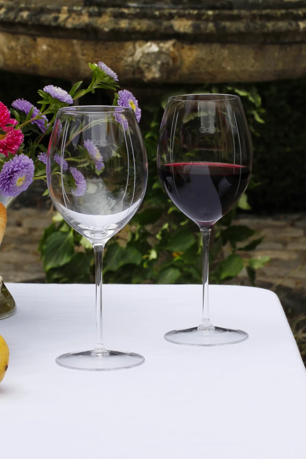 Eden Park lot 6 verres à vin nœud papillon transparent