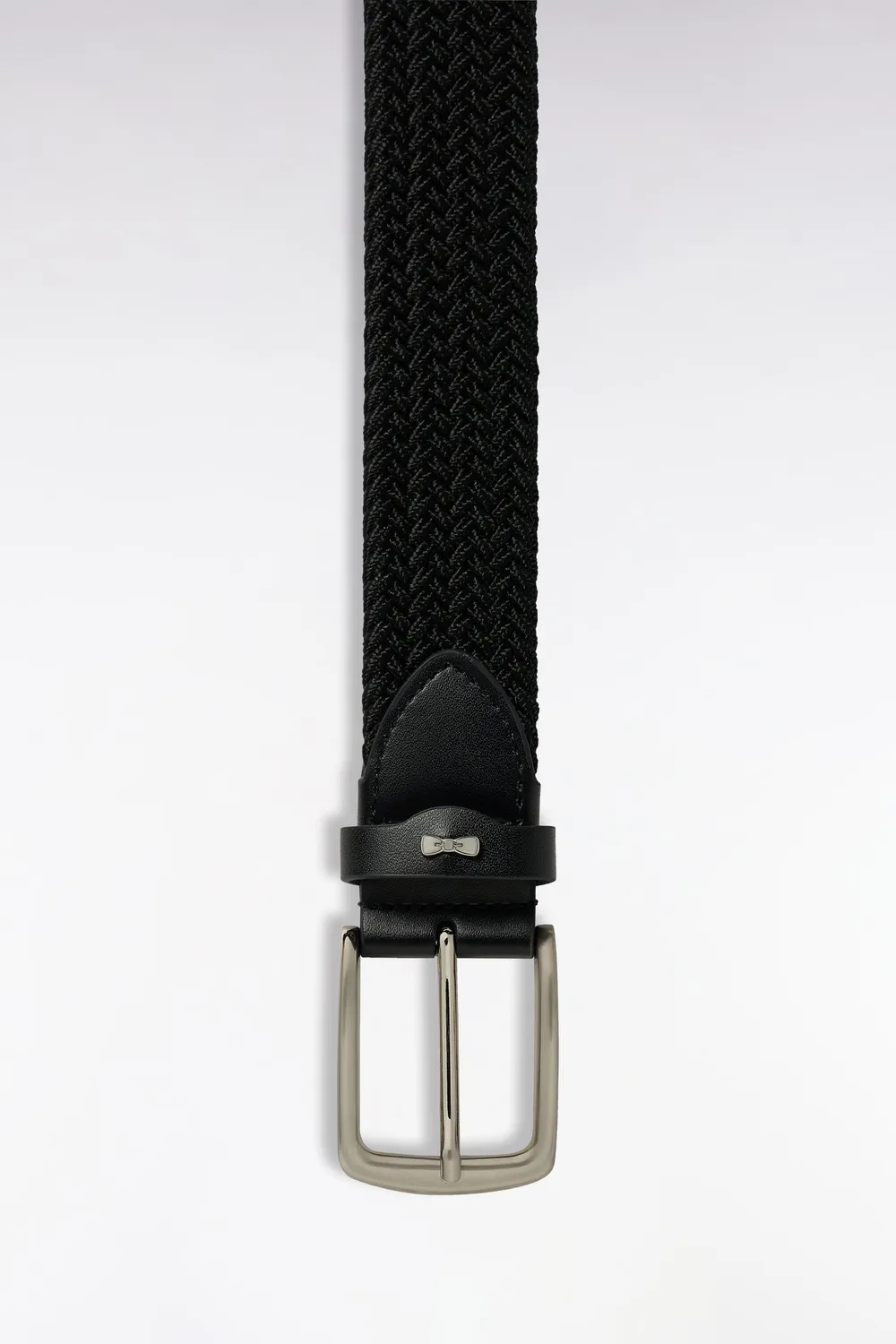 Eden Park ceinture homme tressée élastique noire 100