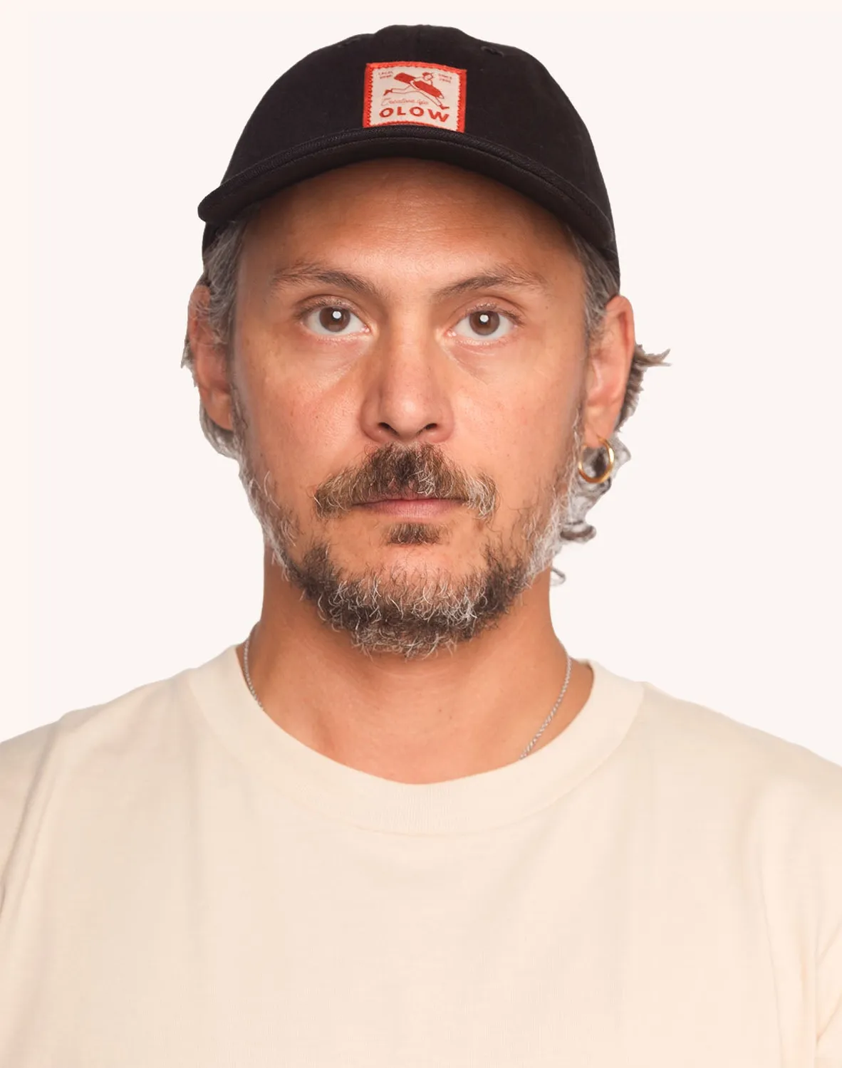OLOW Six Panel Creative Studio casquette denim noir coton bio