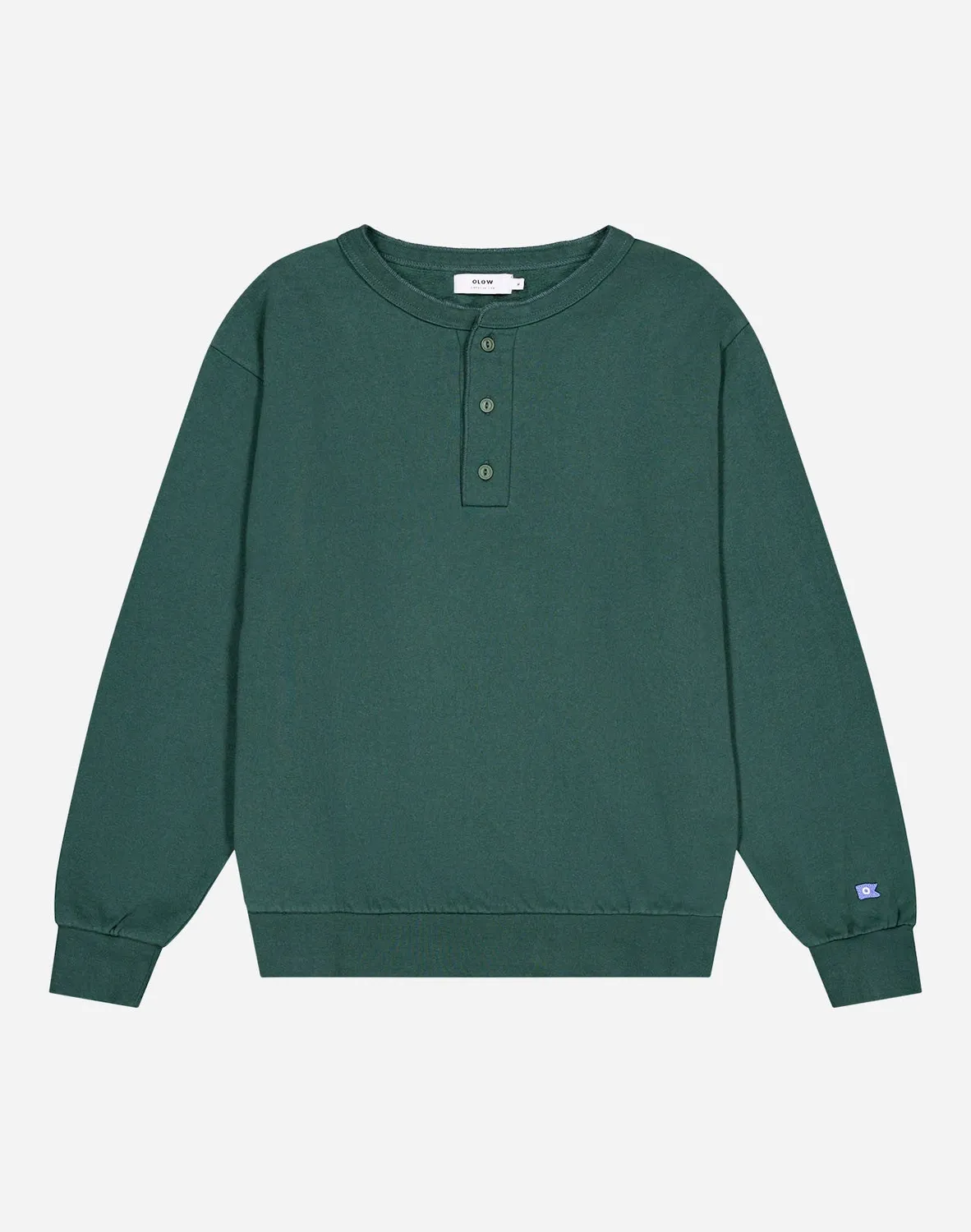 Olow Bally sweat homme vert forêt coton bio