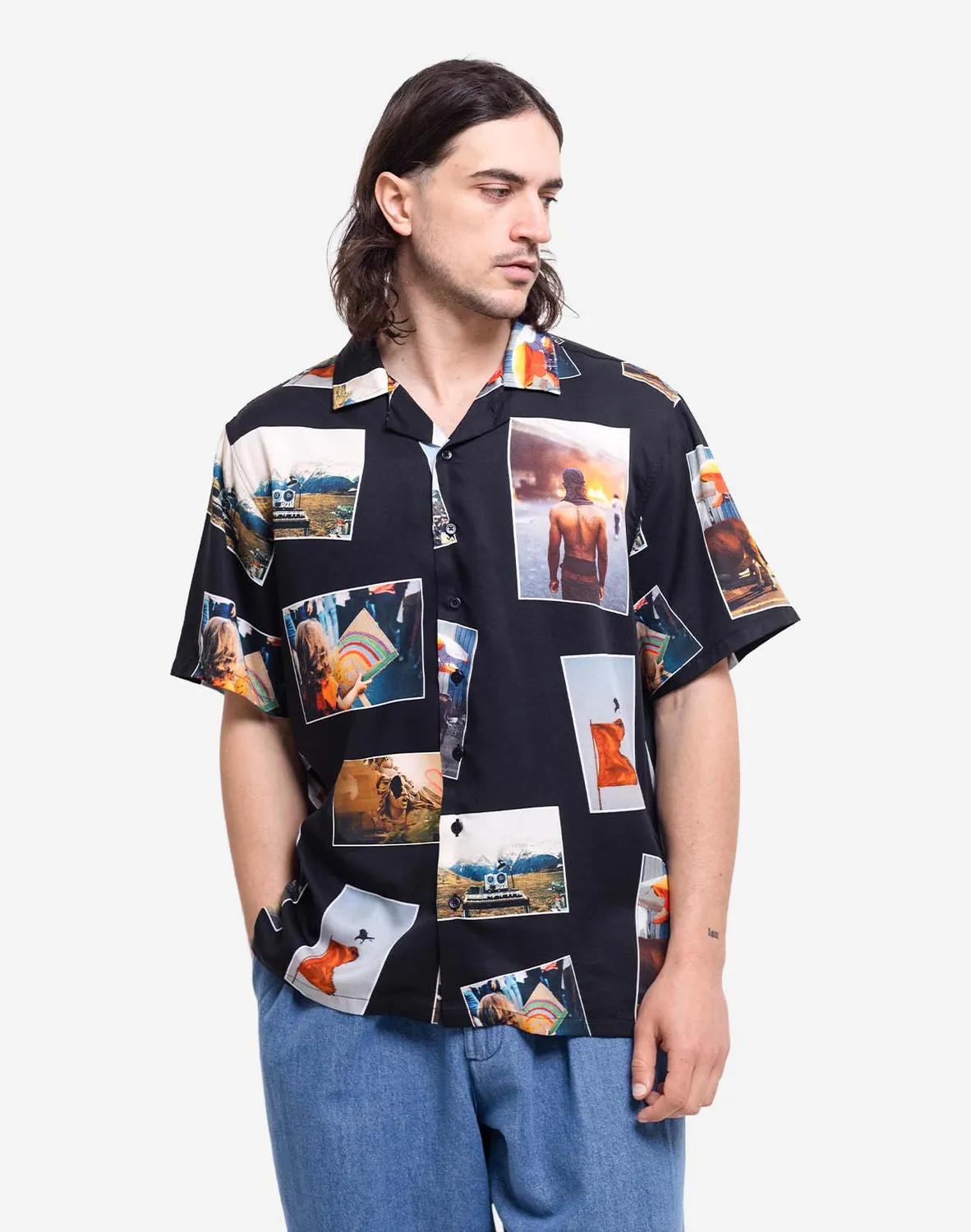 OLOW Aloha Blend chemisette noire en tencel