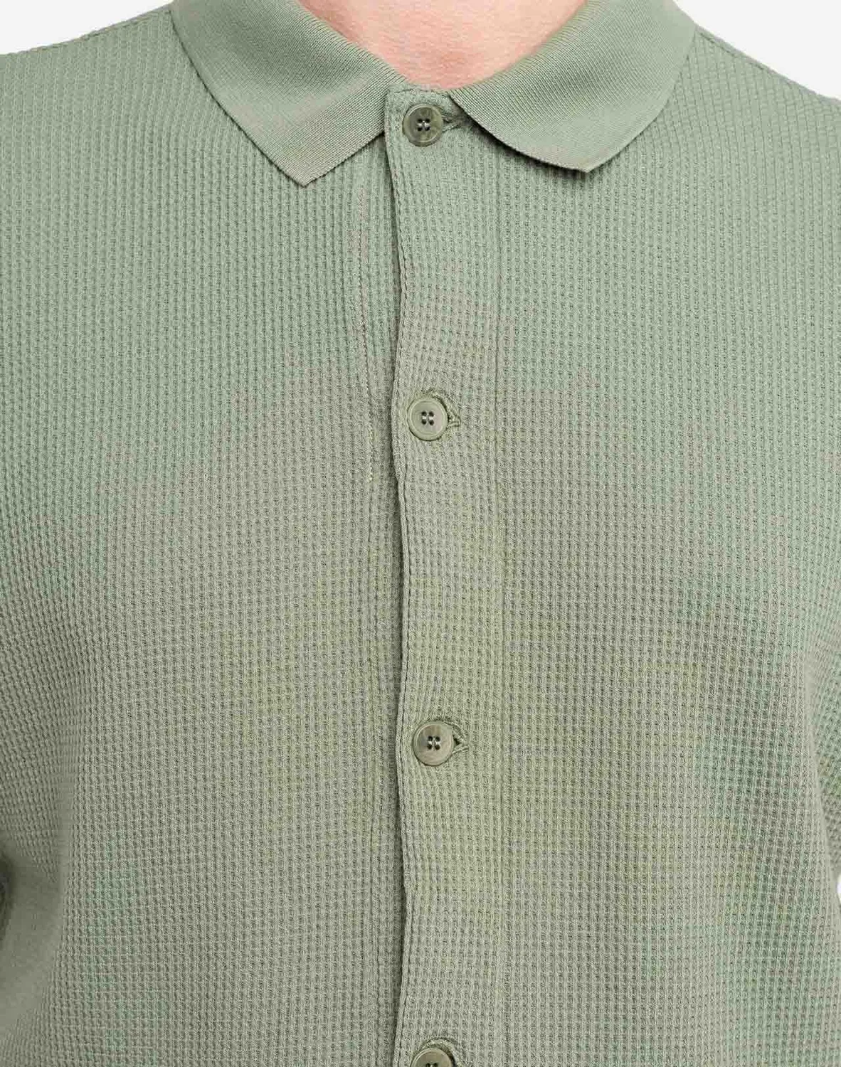 OLOW Cheech polo vert sauge coton bio