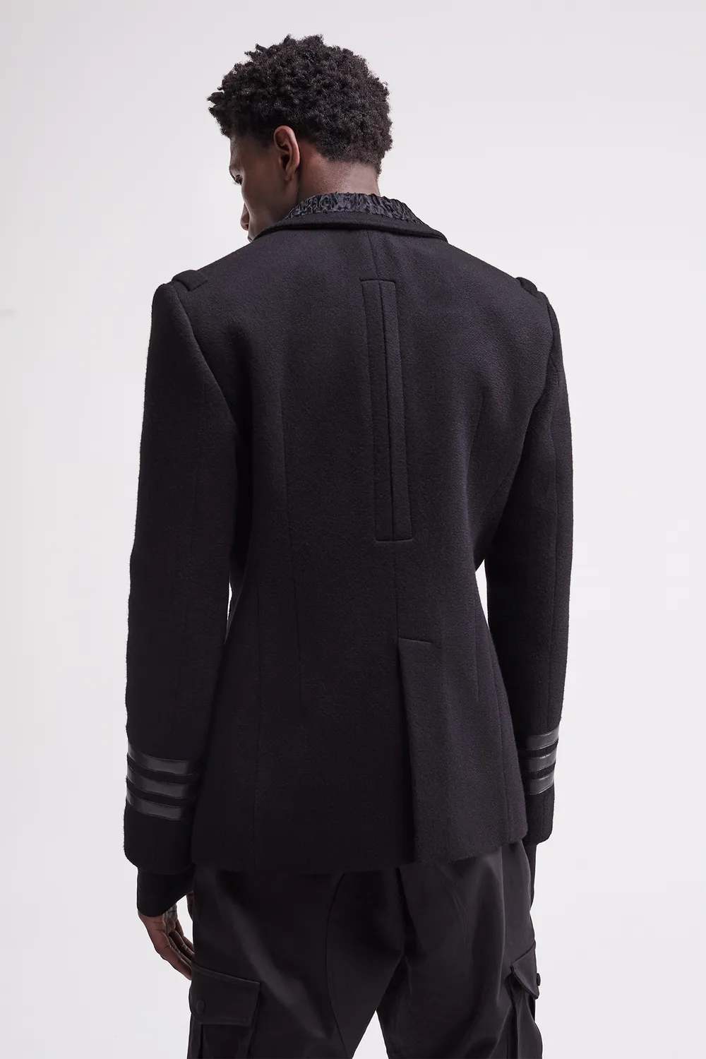 French Deal Amiral Namibia manteau cachemire fourrure