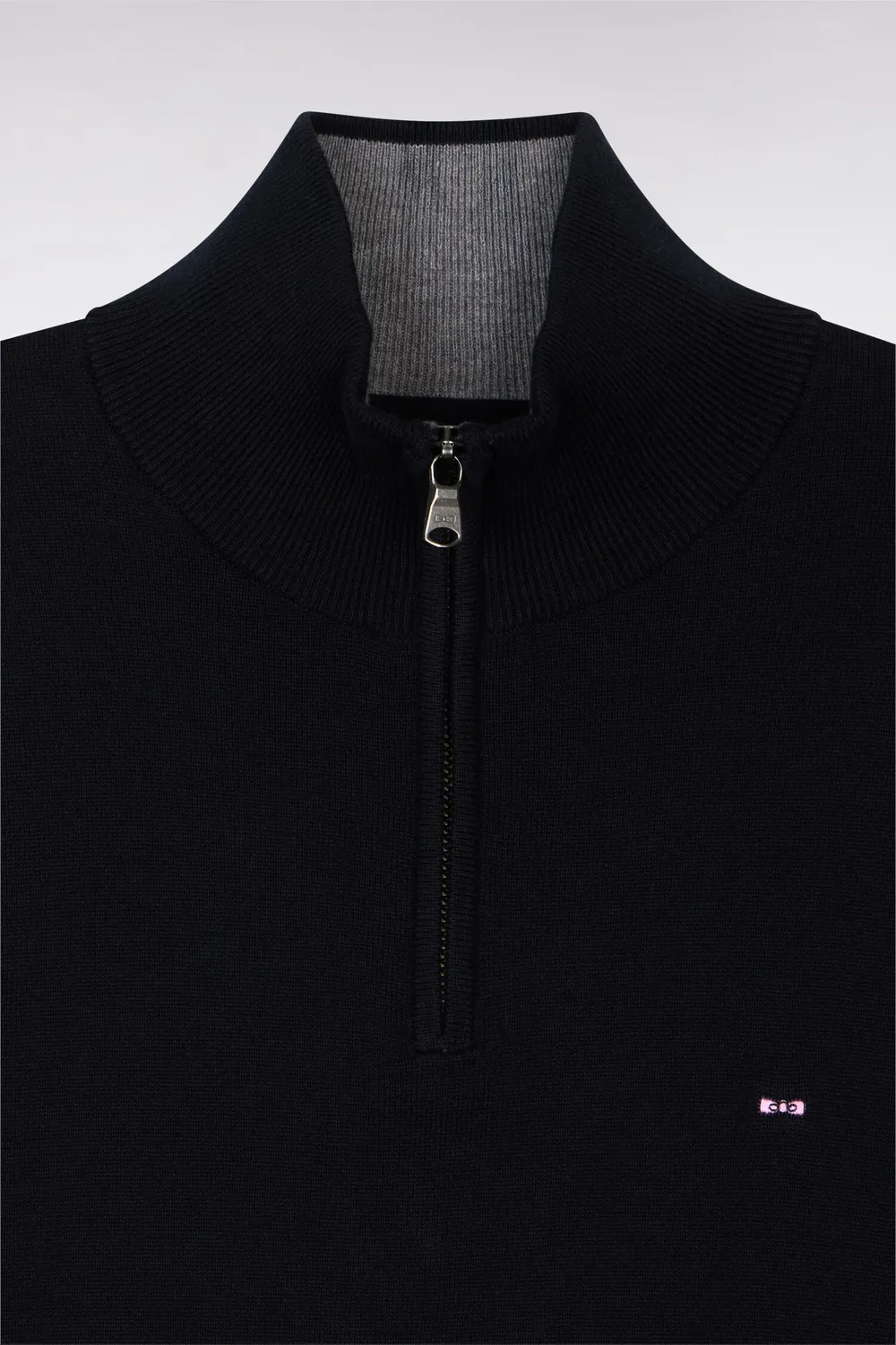 Eden Park pull col camionneur noir coton homme