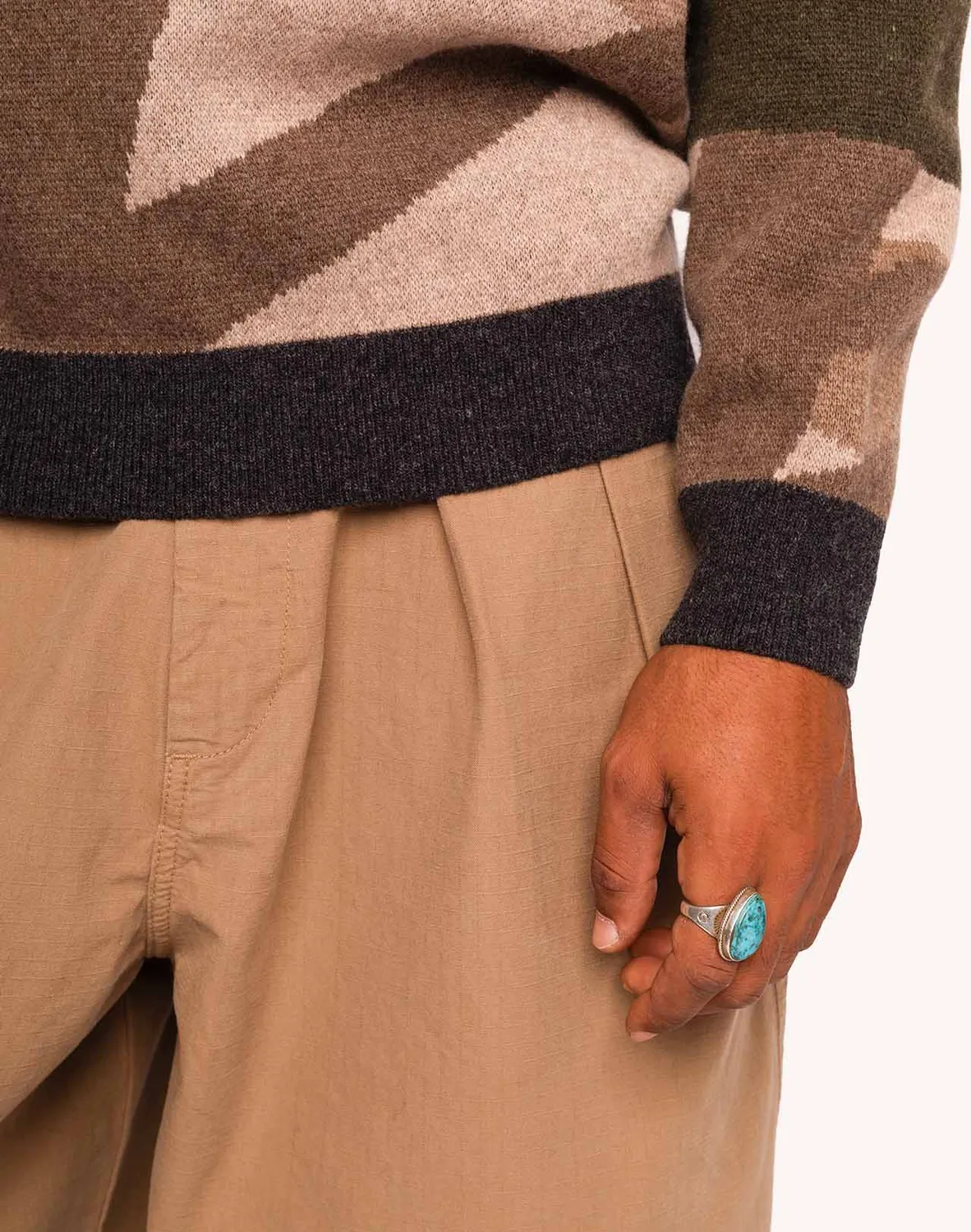 OLOW Pinhal pull laine mérinos multicolore