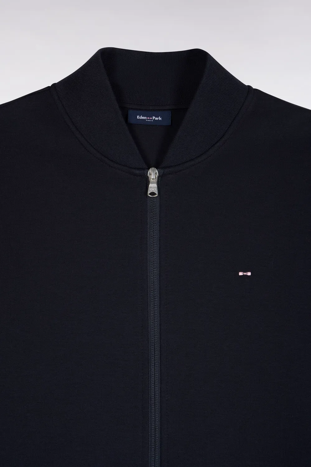 Eden Park College sweatshirt zippé Teddy marine homme