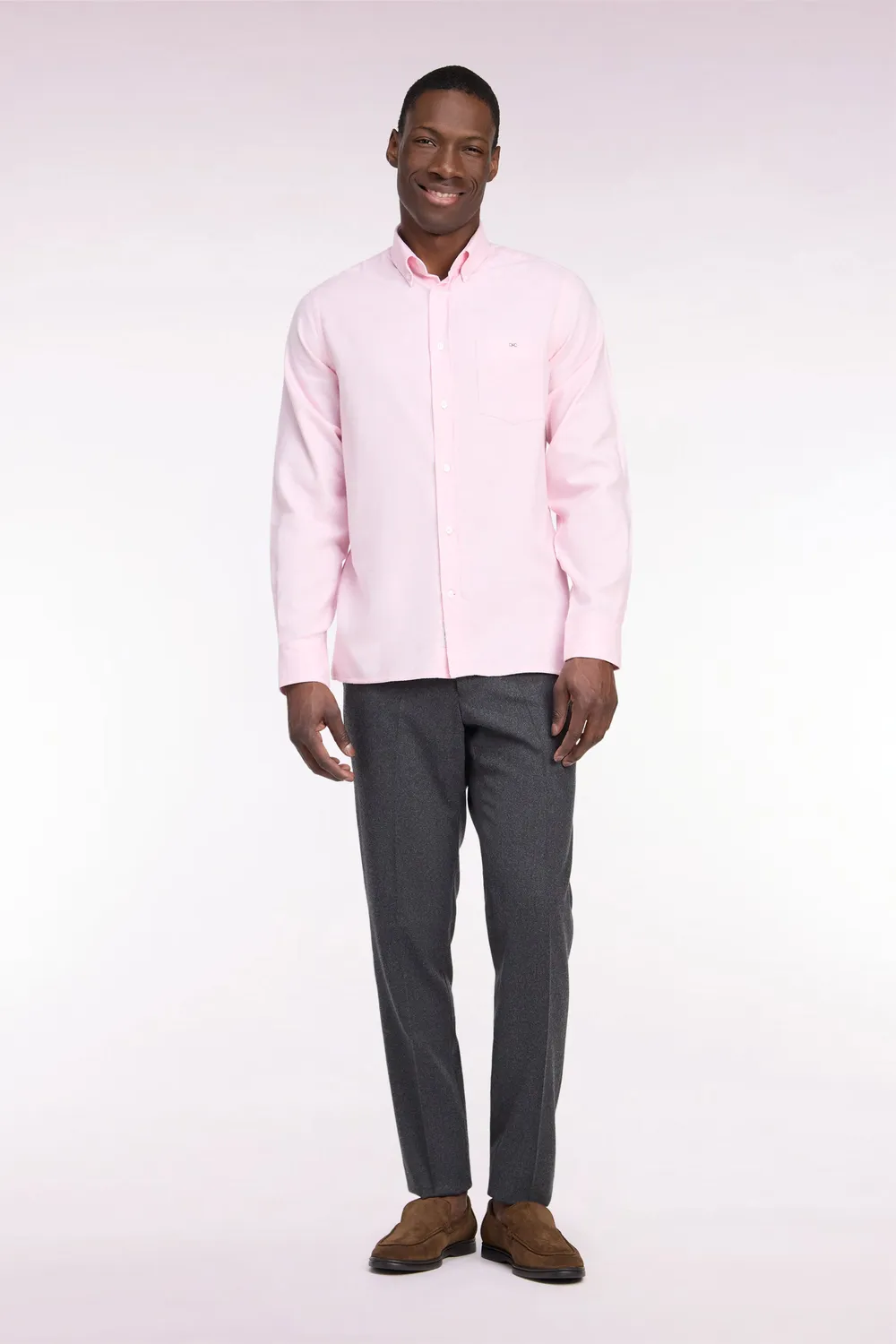 Eden Park Après Match pantalon gris chiné fit modern