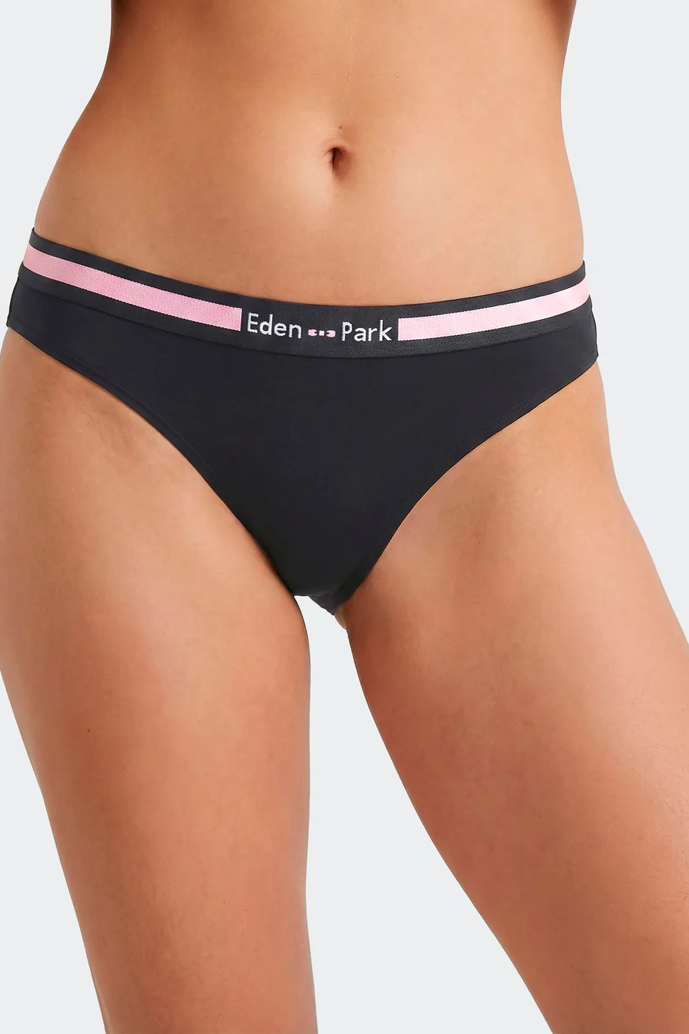 Eden Park tanga coton stretch marine femme