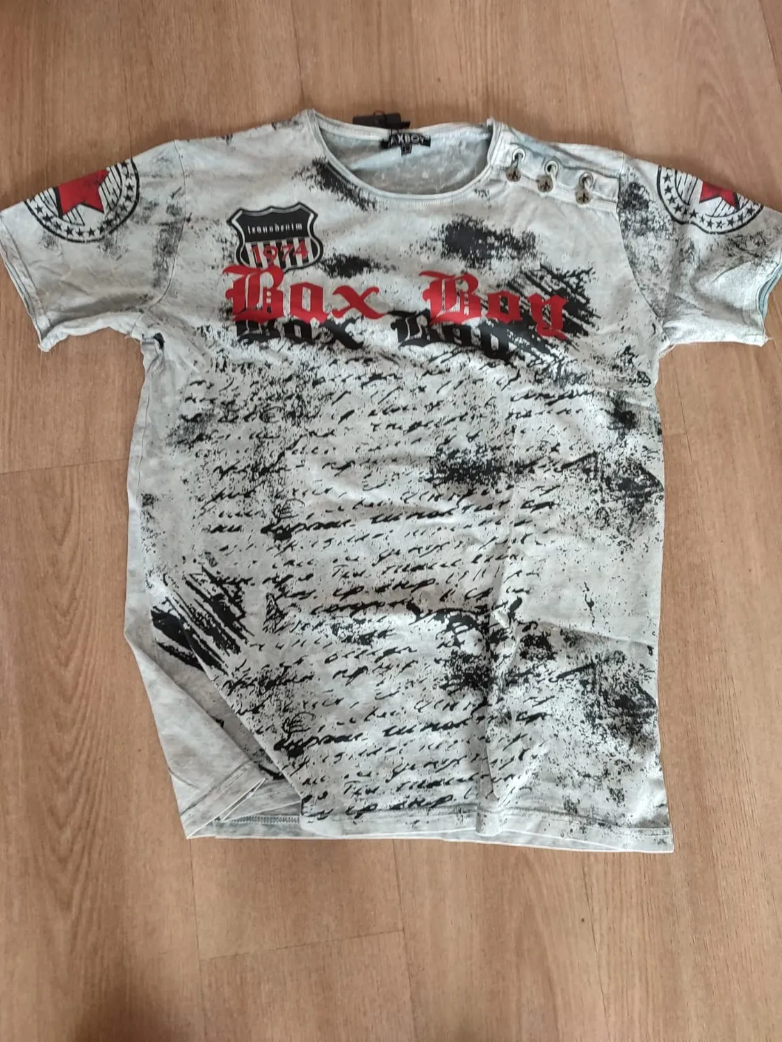 Subliminal Mode BX102 t-shirt coton bleu délavé vintage