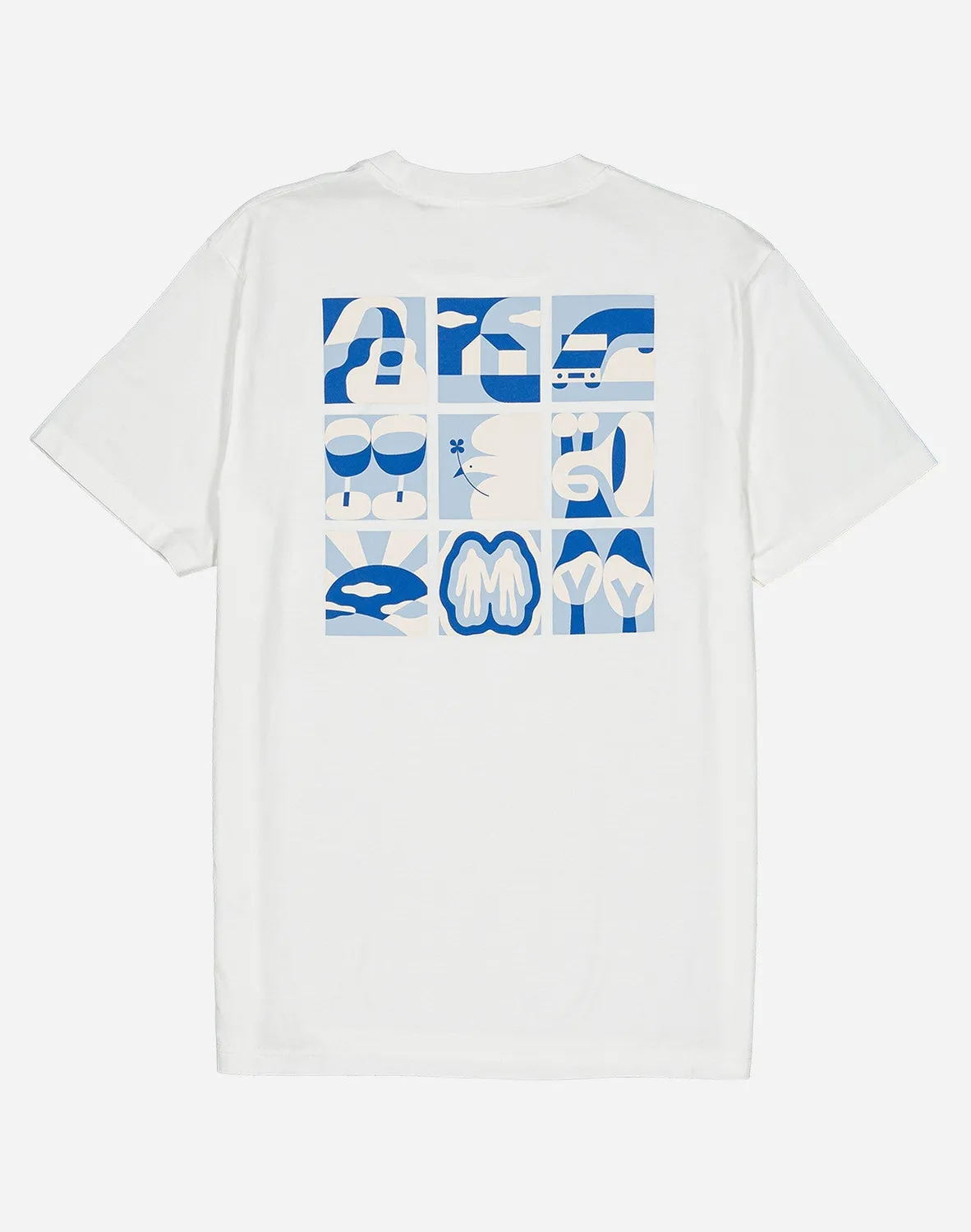 OLOW Good Time t-shirt écru coton bio brodé