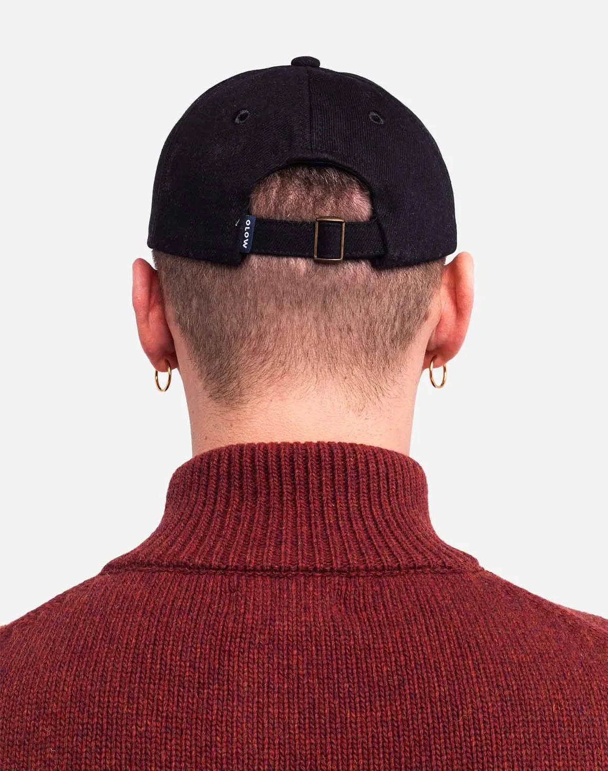 Olow Weather casquette six panels denim noir