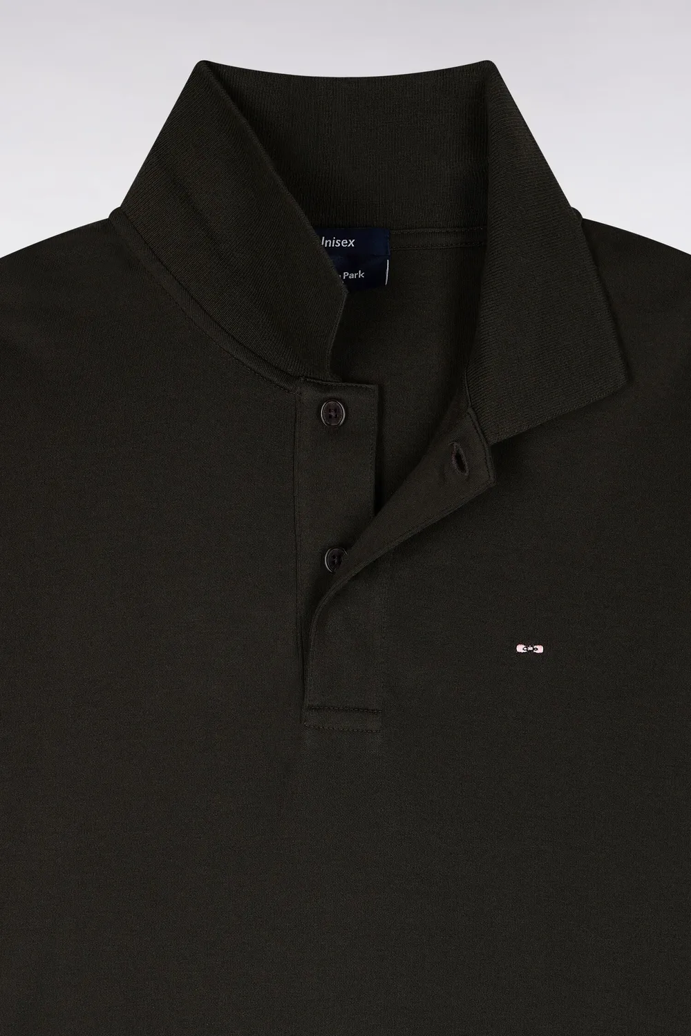 Eden Park Polo manches courtes interlock kaki unisexe