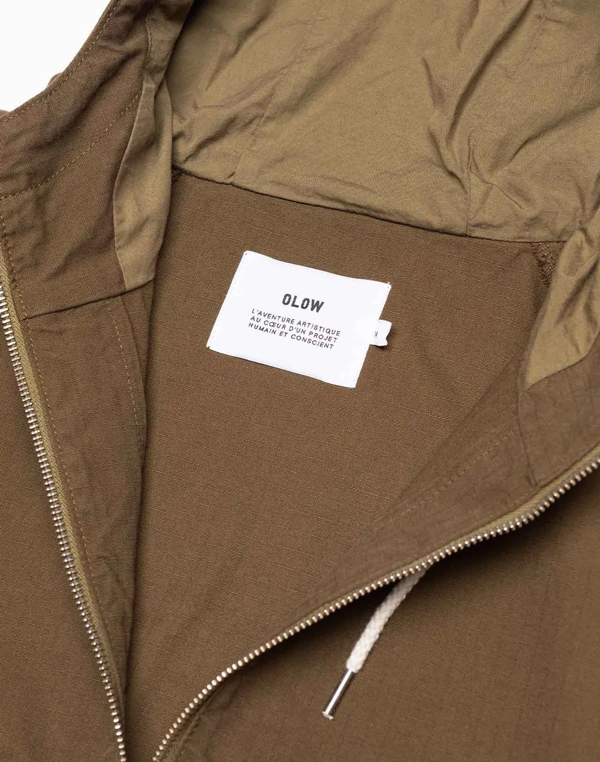 OLOW Suma veste homme kaki déperlante capuche