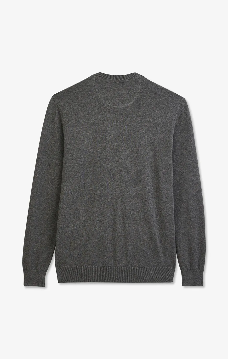 Eden Park pull col V coton homme gris regular fit
