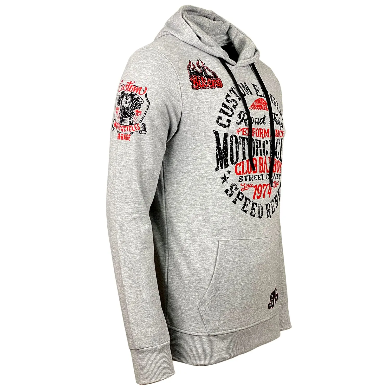 Subliminal Mode BX-601 sweat capuche homme gris taille L