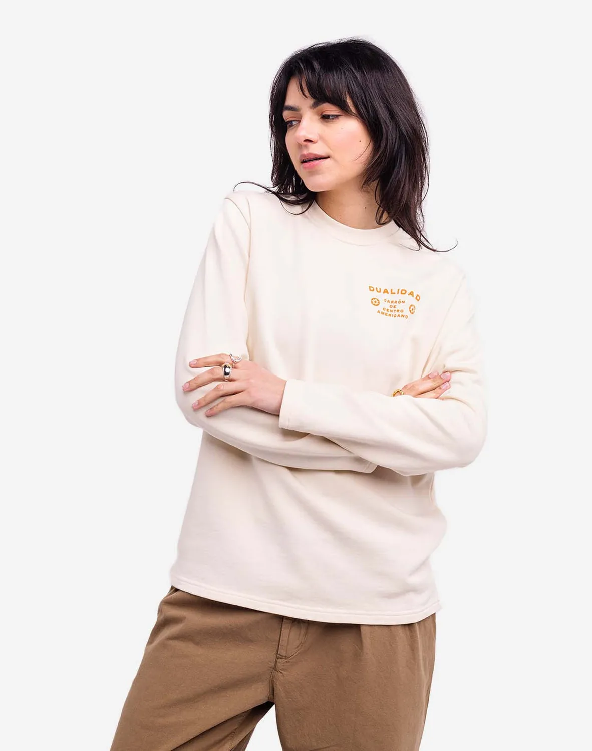 OLOW Duality sweat ivoire coton bio