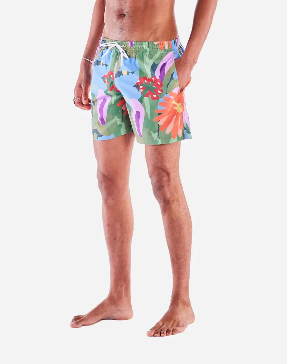 OLOW Wildflowers short de bain multicolore recycle