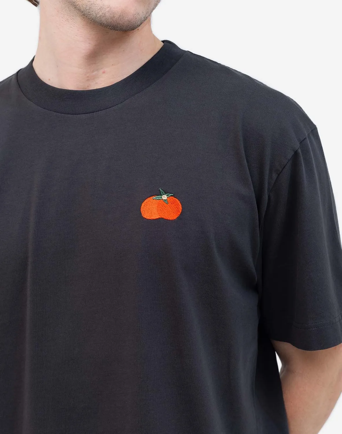 OLOW Harvest t-shirt ample noir carbone bio