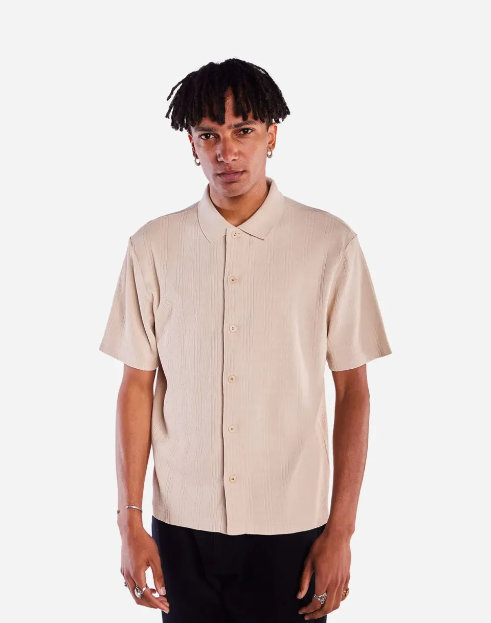 Olow Cheech polo en coton crème homme