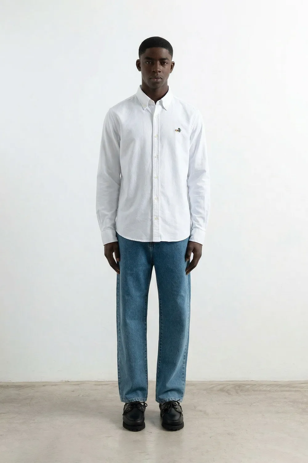 Edmmond Studios Duck Shirt chemise oxford blanche
