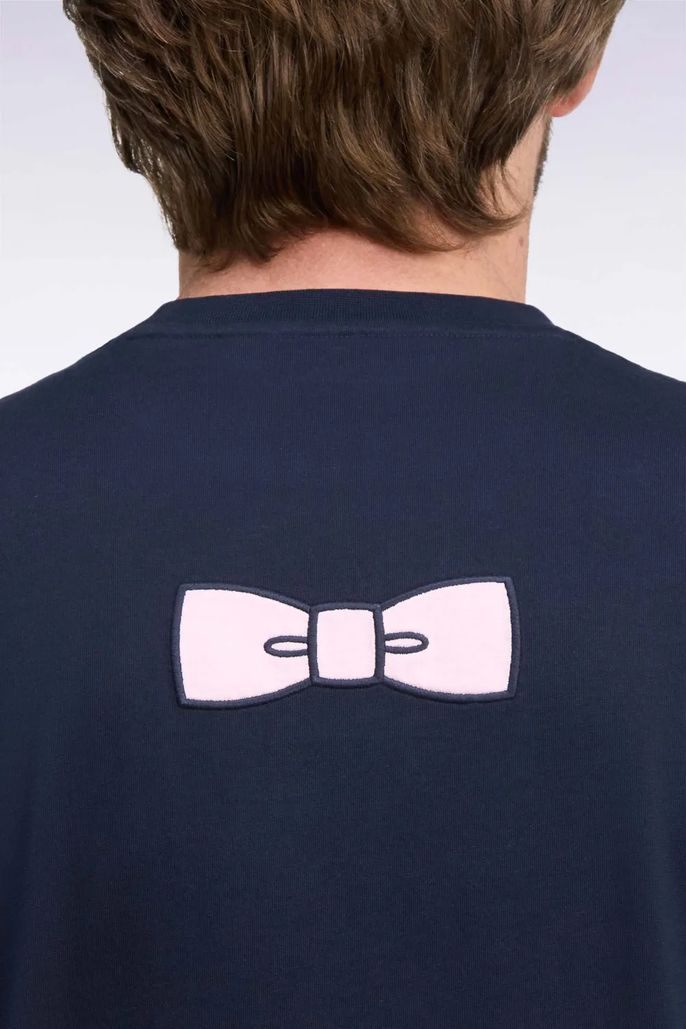 Eden Park T-shirt coton Pima marine homme nœud papillon
