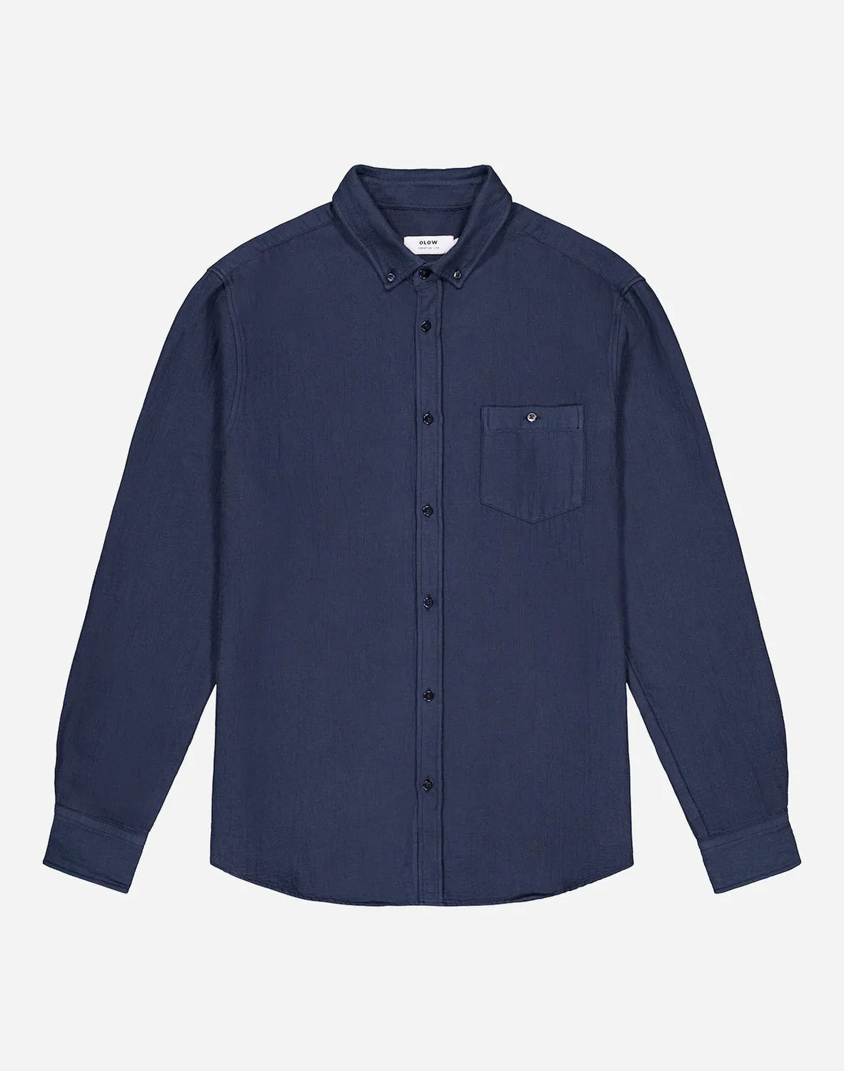 OLOW Classico chemise marine coupe droite